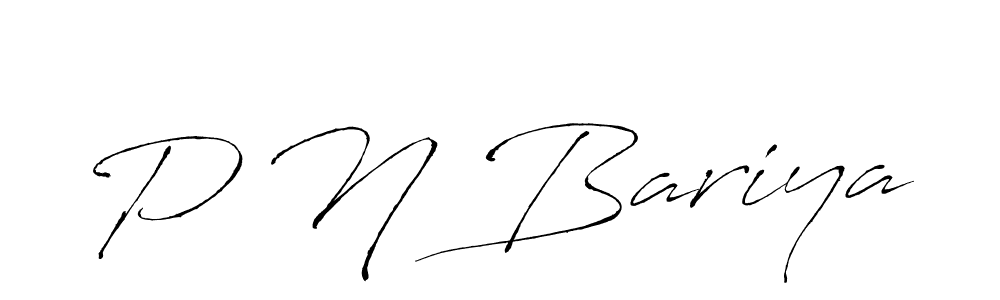 Antro_Vectra is a professional signature style that is perfect for those who want to add a touch of class to their signature. It is also a great choice for those who want to make their signature more unique. Get P N Bariya name to fancy signature for free. P N Bariya signature style 6 images and pictures png