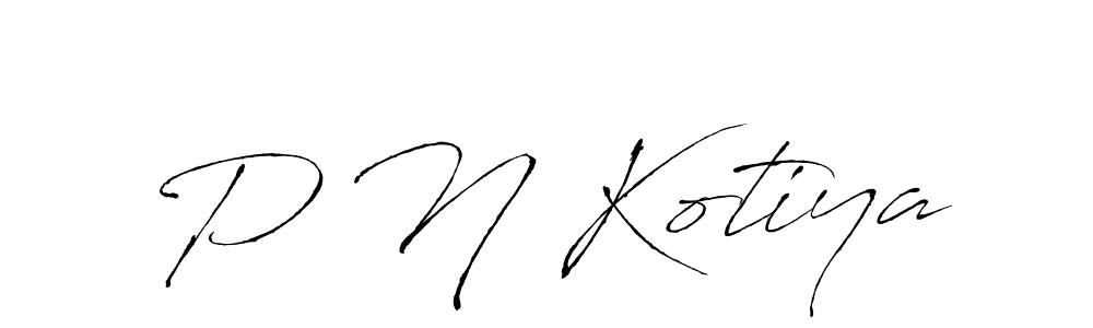Also You can easily find your signature by using the search form. We will create P N Kotiya name handwritten signature images for you free of cost using Antro_Vectra sign style. P N Kotiya signature style 6 images and pictures png