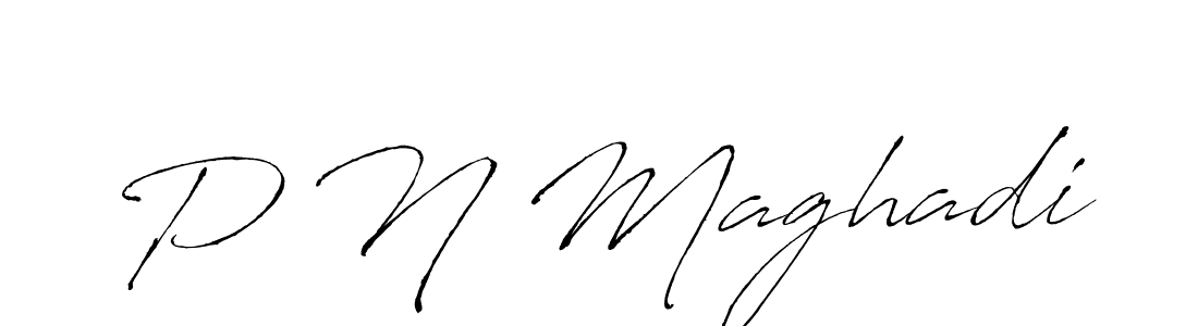 This is the best signature style for the P N Maghadi name. Also you like these signature font (Antro_Vectra). Mix name signature. P N Maghadi signature style 6 images and pictures png