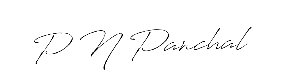 Create a beautiful signature design for name P N Panchal. With this signature (Antro_Vectra) fonts, you can make a handwritten signature for free. P N Panchal signature style 6 images and pictures png