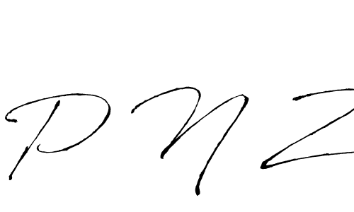 Create a beautiful signature design for name P N Z. With this signature (Antro_Vectra) fonts, you can make a handwritten signature for free. P N Z signature style 6 images and pictures png