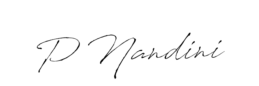 How to make P Nandini signature? Antro_Vectra is a professional autograph style. Create handwritten signature for P Nandini name. P Nandini signature style 6 images and pictures png