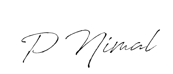You can use this online signature creator to create a handwritten signature for the name P Nimal. This is the best online autograph maker. P Nimal signature style 6 images and pictures png