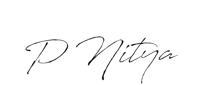 Similarly Antro_Vectra is the best handwritten signature design. Signature creator online .You can use it as an online autograph creator for name P Nitya. P Nitya signature style 6 images and pictures png