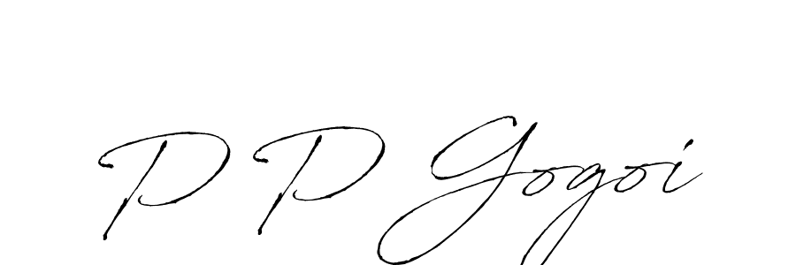 Antro_Vectra is a professional signature style that is perfect for those who want to add a touch of class to their signature. It is also a great choice for those who want to make their signature more unique. Get P P Gogoi name to fancy signature for free. P P Gogoi signature style 6 images and pictures png