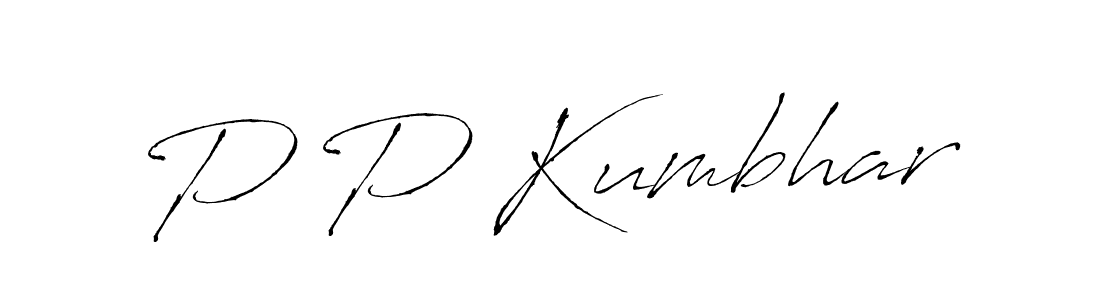 You should practise on your own different ways (Antro_Vectra) to write your name (P P Kumbhar) in signature. don't let someone else do it for you. P P Kumbhar signature style 6 images and pictures png