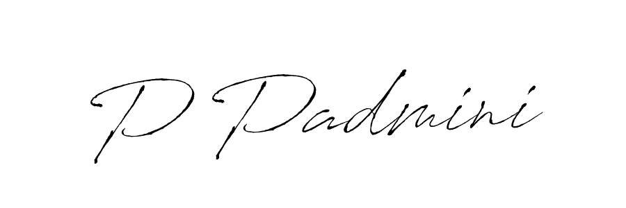 The best way (Antro_Vectra) to make a short signature is to pick only two or three words in your name. The name P Padmini include a total of six letters. For converting this name. P Padmini signature style 6 images and pictures png