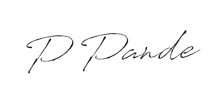 Also we have P Pande name is the best signature style. Create professional handwritten signature collection using Antro_Vectra autograph style. P Pande signature style 6 images and pictures png