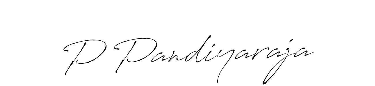 The best way (Antro_Vectra) to make a short signature is to pick only two or three words in your name. The name P Pandiyaraja include a total of six letters. For converting this name. P Pandiyaraja signature style 6 images and pictures png