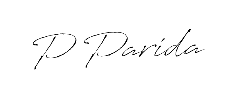 You should practise on your own different ways (Antro_Vectra) to write your name (P Parida) in signature. don't let someone else do it for you. P Parida signature style 6 images and pictures png