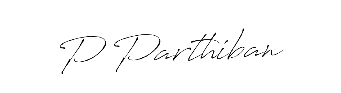 Create a beautiful signature design for name P Parthiban. With this signature (Antro_Vectra) fonts, you can make a handwritten signature for free. P Parthiban signature style 6 images and pictures png