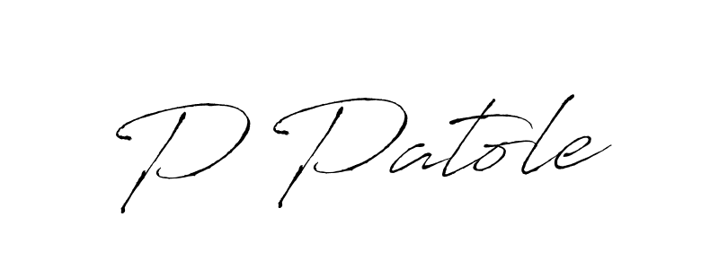 Also we have P Patole name is the best signature style. Create professional handwritten signature collection using Antro_Vectra autograph style. P Patole signature style 6 images and pictures png