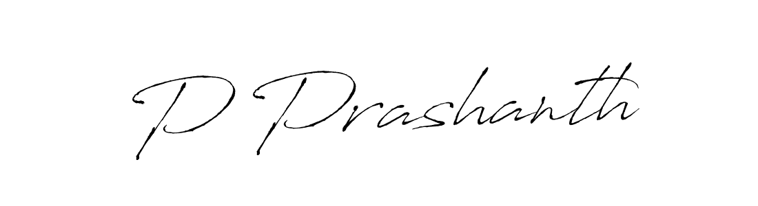 Design your own signature with our free online signature maker. With this signature software, you can create a handwritten (Antro_Vectra) signature for name P Prashanth. P Prashanth signature style 6 images and pictures png