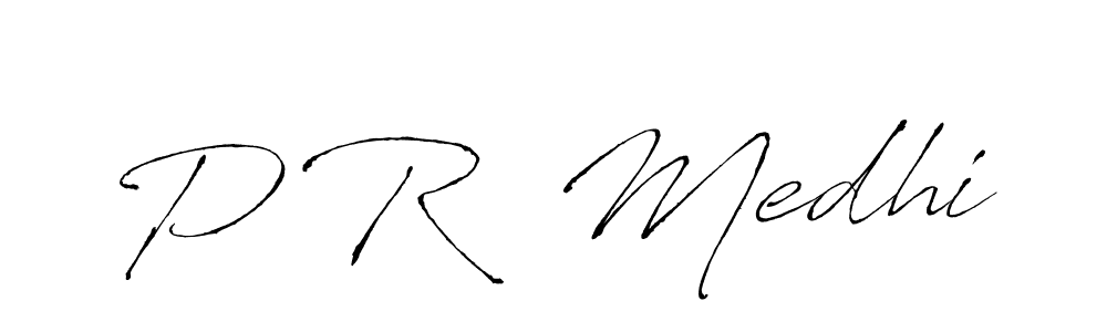 How to make P R  Medhi signature? Antro_Vectra is a professional autograph style. Create handwritten signature for P R  Medhi name. P R  Medhi signature style 6 images and pictures png