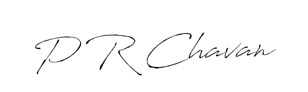 How to make P R Chavan name signature. Use Antro_Vectra style for creating short signs online. This is the latest handwritten sign. P R Chavan signature style 6 images and pictures png