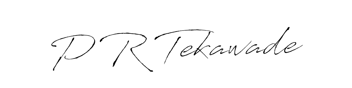 This is the best signature style for the P R Tekawade name. Also you like these signature font (Antro_Vectra). Mix name signature. P R Tekawade signature style 6 images and pictures png