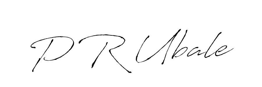 Use a signature maker to create a handwritten signature online. With this signature software, you can design (Antro_Vectra) your own signature for name P R Ubale. P R Ubale signature style 6 images and pictures png