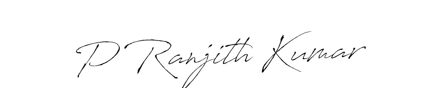 You can use this online signature creator to create a handwritten signature for the name P Ranjith Kumar. This is the best online autograph maker. P Ranjith Kumar signature style 6 images and pictures png