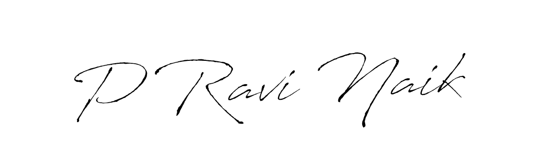 Design your own signature with our free online signature maker. With this signature software, you can create a handwritten (Antro_Vectra) signature for name P Ravi Naik. P Ravi Naik signature style 6 images and pictures png