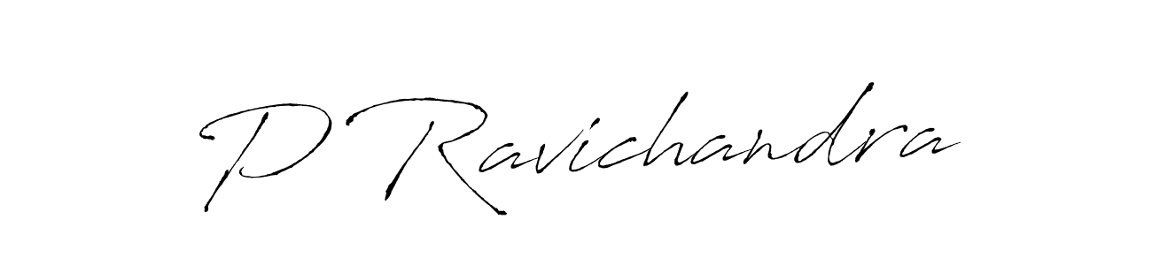 P Ravichandra stylish signature style. Best Handwritten Sign (Antro_Vectra) for my name. Handwritten Signature Collection Ideas for my name P Ravichandra. P Ravichandra signature style 6 images and pictures png