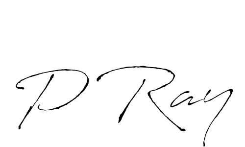 Design your own signature with our free online signature maker. With this signature software, you can create a handwritten (Antro_Vectra) signature for name P Ray. P Ray signature style 6 images and pictures png