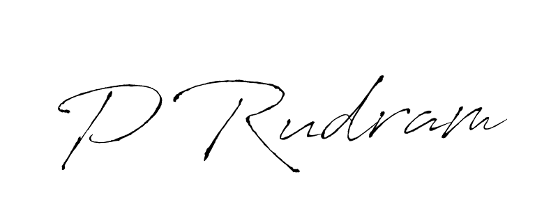 Make a beautiful signature design for name P Rudram. Use this online signature maker to create a handwritten signature for free. P Rudram signature style 6 images and pictures png