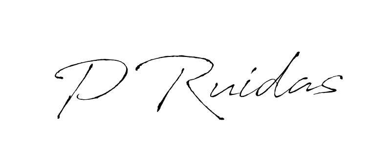 Design your own signature with our free online signature maker. With this signature software, you can create a handwritten (Antro_Vectra) signature for name P Ruidas. P Ruidas signature style 6 images and pictures png