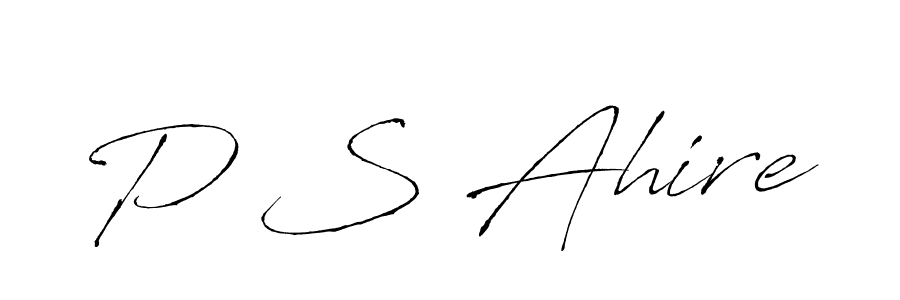 if you are searching for the best signature style for your name P S Ahire. so please give up your signature search. here we have designed multiple signature styles  using Antro_Vectra. P S Ahire signature style 6 images and pictures png