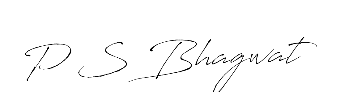 How to make P S Bhagwat signature? Antro_Vectra is a professional autograph style. Create handwritten signature for P S Bhagwat name. P S Bhagwat signature style 6 images and pictures png