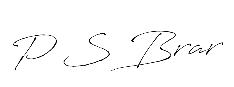 You should practise on your own different ways (Antro_Vectra) to write your name (P S Brar) in signature. don't let someone else do it for you. P S Brar signature style 6 images and pictures png