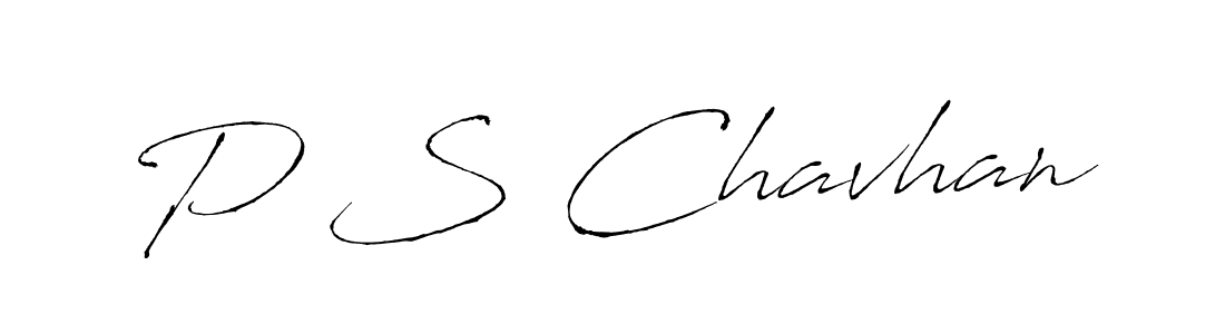 How to make P S Chavhan name signature. Use Antro_Vectra style for creating short signs online. This is the latest handwritten sign. P S Chavhan signature style 6 images and pictures png