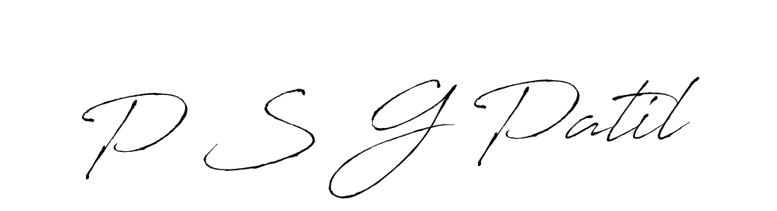 Use a signature maker to create a handwritten signature online. With this signature software, you can design (Antro_Vectra) your own signature for name P S G Patil. P S G Patil signature style 6 images and pictures png