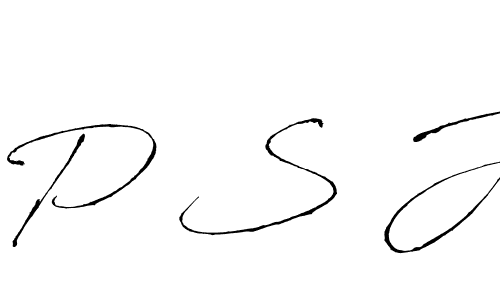 Use a signature maker to create a handwritten signature online. With this signature software, you can design (Antro_Vectra) your own signature for name P S J. P S J signature style 6 images and pictures png