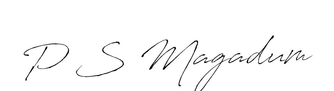 Best and Professional Signature Style for P S Magadum. Antro_Vectra Best Signature Style Collection. P S Magadum signature style 6 images and pictures png