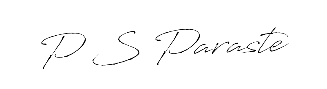 You should practise on your own different ways (Antro_Vectra) to write your name (P S Paraste) in signature. don't let someone else do it for you. P S Paraste signature style 6 images and pictures png