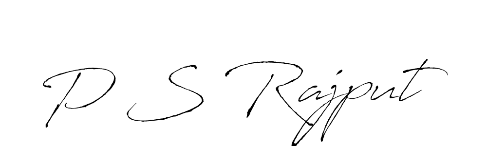 How to make P S Rajput name signature. Use Antro_Vectra style for creating short signs online. This is the latest handwritten sign. P S Rajput signature style 6 images and pictures png