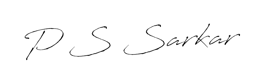Design your own signature with our free online signature maker. With this signature software, you can create a handwritten (Antro_Vectra) signature for name P S Sarkar. P S Sarkar signature style 6 images and pictures png