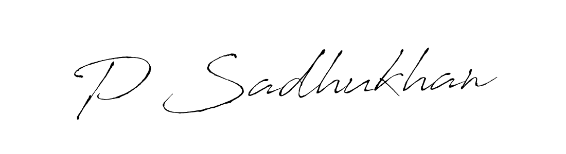 You should practise on your own different ways (Antro_Vectra) to write your name (P Sadhukhan) in signature. don't let someone else do it for you. P Sadhukhan signature style 6 images and pictures png