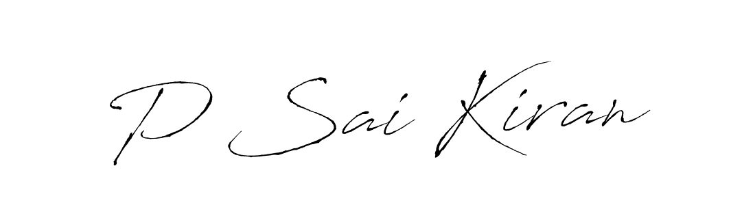 P Sai Kiran stylish signature style. Best Handwritten Sign (Antro_Vectra) for my name. Handwritten Signature Collection Ideas for my name P Sai Kiran. P Sai Kiran signature style 6 images and pictures png