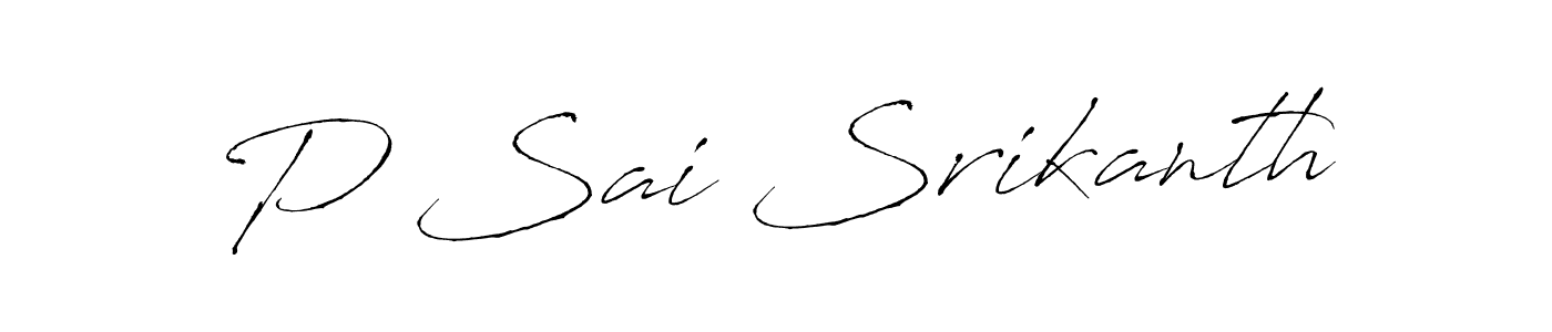 Also You can easily find your signature by using the search form. We will create P Sai Srikanth name handwritten signature images for you free of cost using Antro_Vectra sign style. P Sai Srikanth signature style 6 images and pictures png