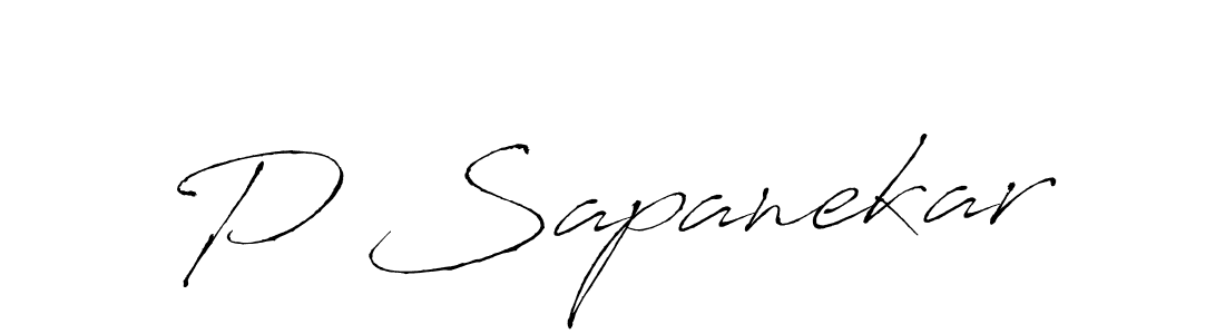 Design your own signature with our free online signature maker. With this signature software, you can create a handwritten (Antro_Vectra) signature for name P Sapanekar. P Sapanekar signature style 6 images and pictures png