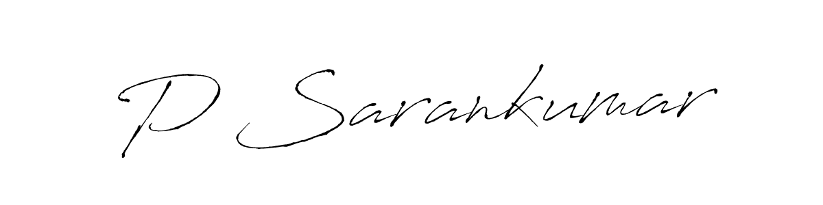 Use a signature maker to create a handwritten signature online. With this signature software, you can design (Antro_Vectra) your own signature for name P Sarankumar. P Sarankumar signature style 6 images and pictures png