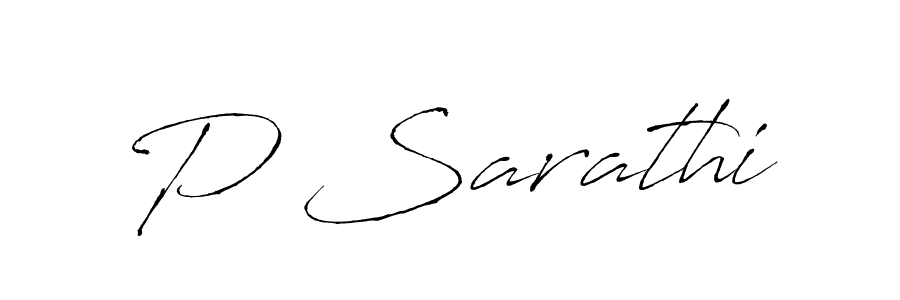 if you are searching for the best signature style for your name P Sarathi. so please give up your signature search. here we have designed multiple signature styles  using Antro_Vectra. P Sarathi signature style 6 images and pictures png