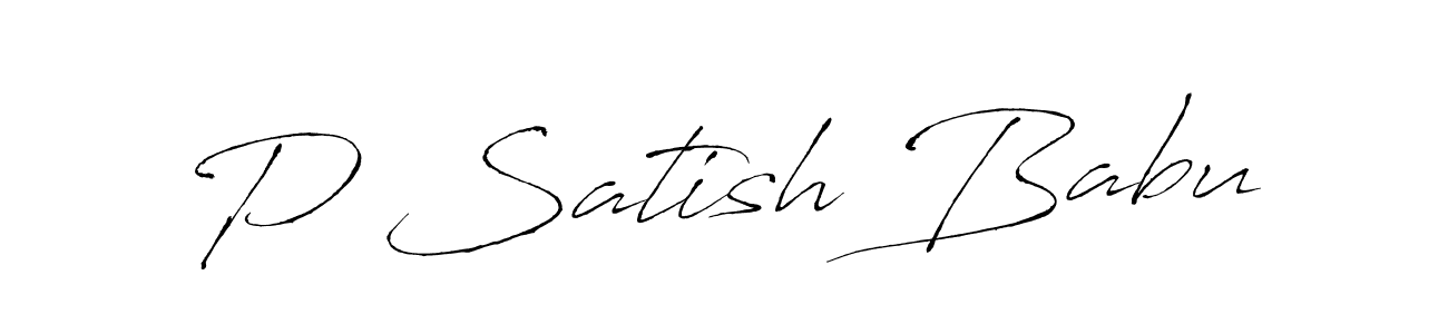 Make a beautiful signature design for name P Satish Babu. Use this online signature maker to create a handwritten signature for free. P Satish Babu signature style 6 images and pictures png