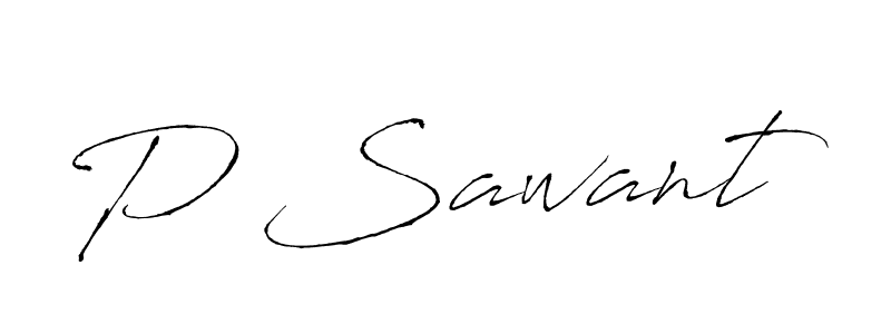if you are searching for the best signature style for your name P Sawant. so please give up your signature search. here we have designed multiple signature styles  using Antro_Vectra. P Sawant signature style 6 images and pictures png
