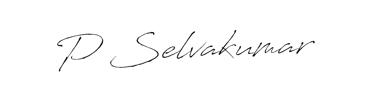 Use a signature maker to create a handwritten signature online. With this signature software, you can design (Antro_Vectra) your own signature for name P Selvakumar. P Selvakumar signature style 6 images and pictures png