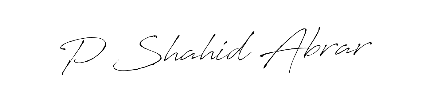 Similarly Antro_Vectra is the best handwritten signature design. Signature creator online .You can use it as an online autograph creator for name P Shahid Abrar. P Shahid Abrar signature style 6 images and pictures png