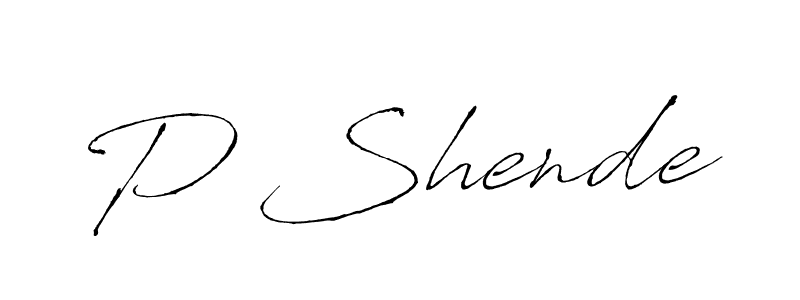 Also we have P Shende name is the best signature style. Create professional handwritten signature collection using Antro_Vectra autograph style. P Shende signature style 6 images and pictures png