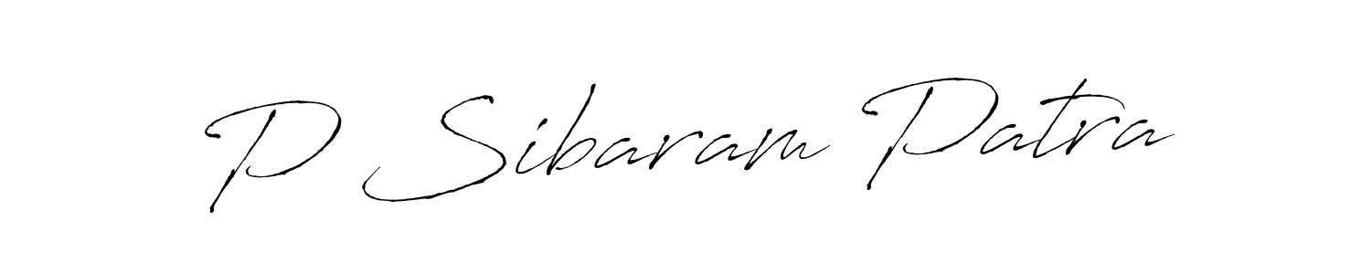 How to make P Sibaram Patra signature? Antro_Vectra is a professional autograph style. Create handwritten signature for P Sibaram Patra name. P Sibaram Patra signature style 6 images and pictures png