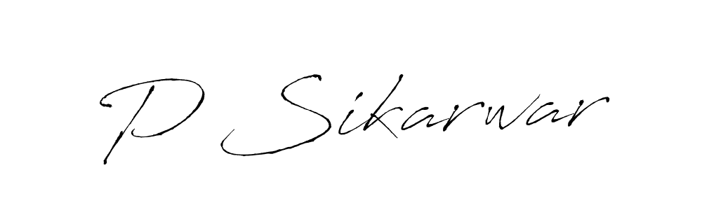 if you are searching for the best signature style for your name P Sikarwar. so please give up your signature search. here we have designed multiple signature styles  using Antro_Vectra. P Sikarwar signature style 6 images and pictures png